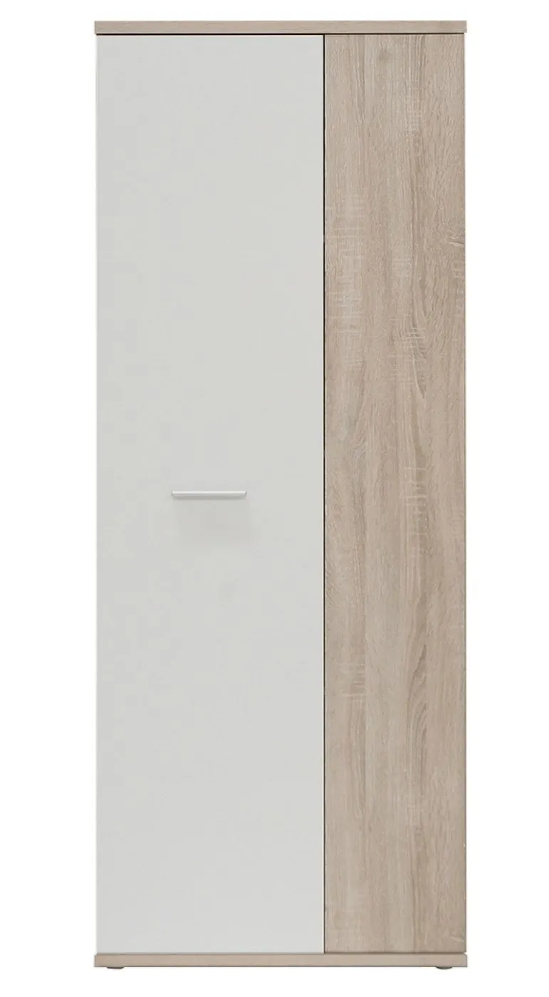 Mehrzweckschrank Drehtürenschrank Schrank Net106 | 2-türig | weiß / Sonoma Eiche