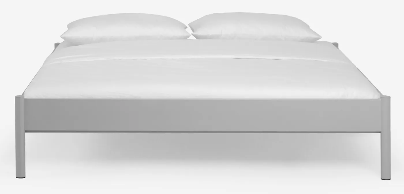 Metallbett Iris 3 | silber Struktur | 160x200