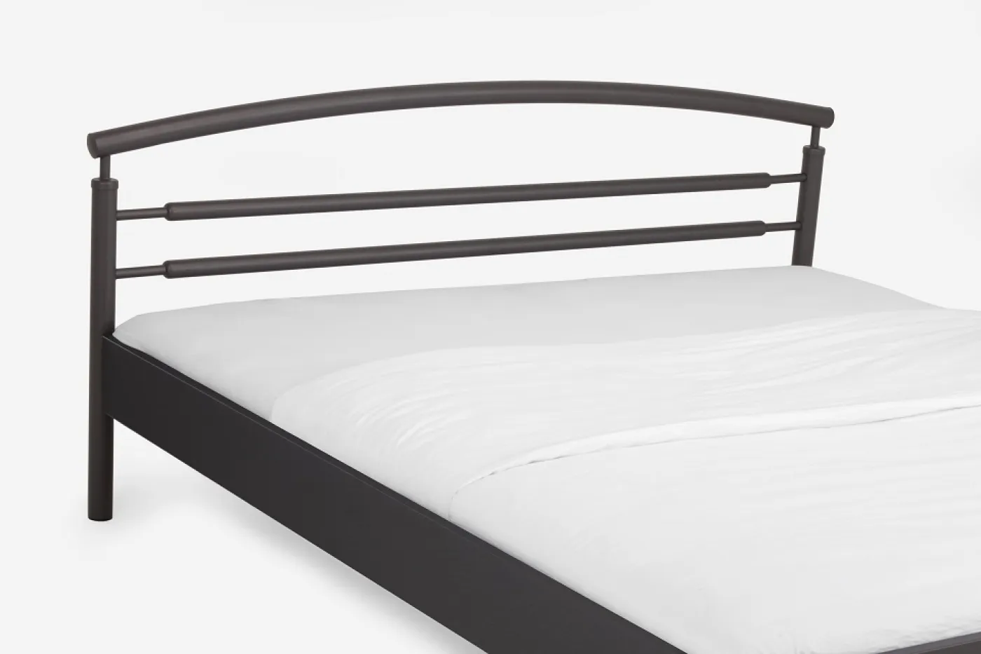 Metallbett Iris | mit Kopfteil | schwarz | verschiedene Größen