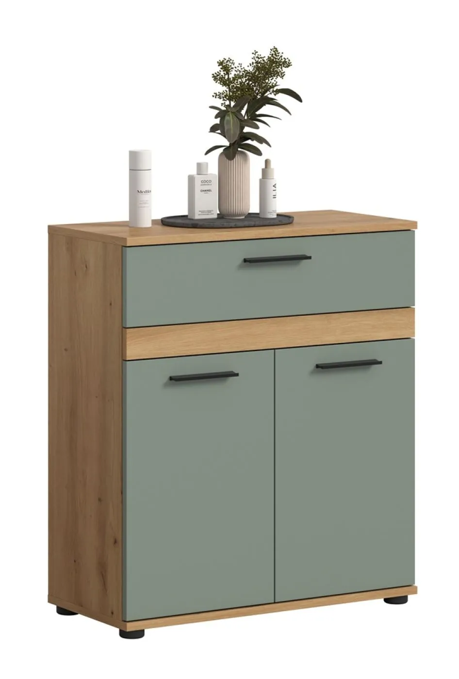 Midischrank Kommode Blake | Salbei / Artisan Eiche