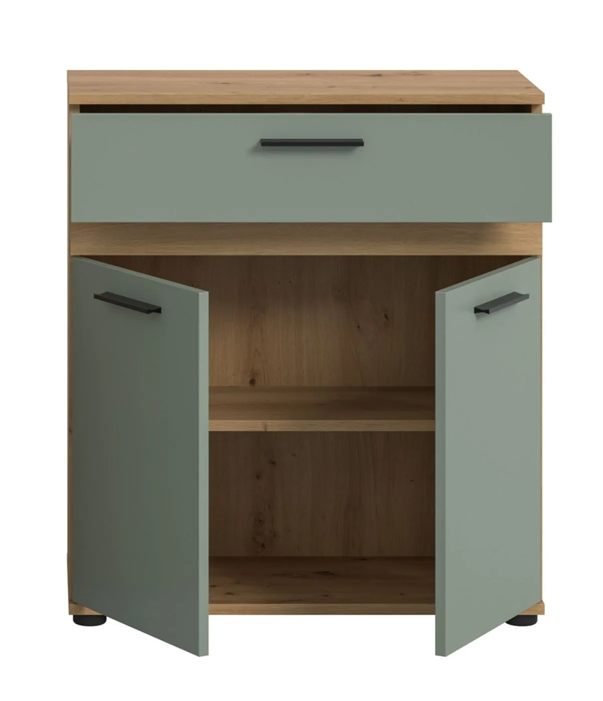 Midischrank Kommode Blake | Salbei / Artisan Eiche