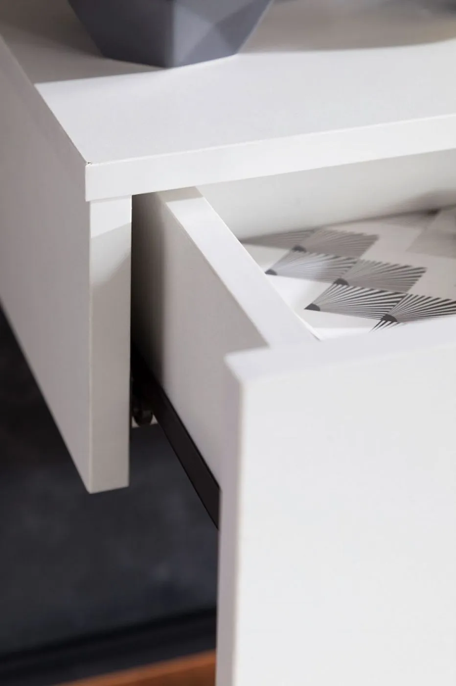 Nachttisch Dream | mit Schubkasten | weiß