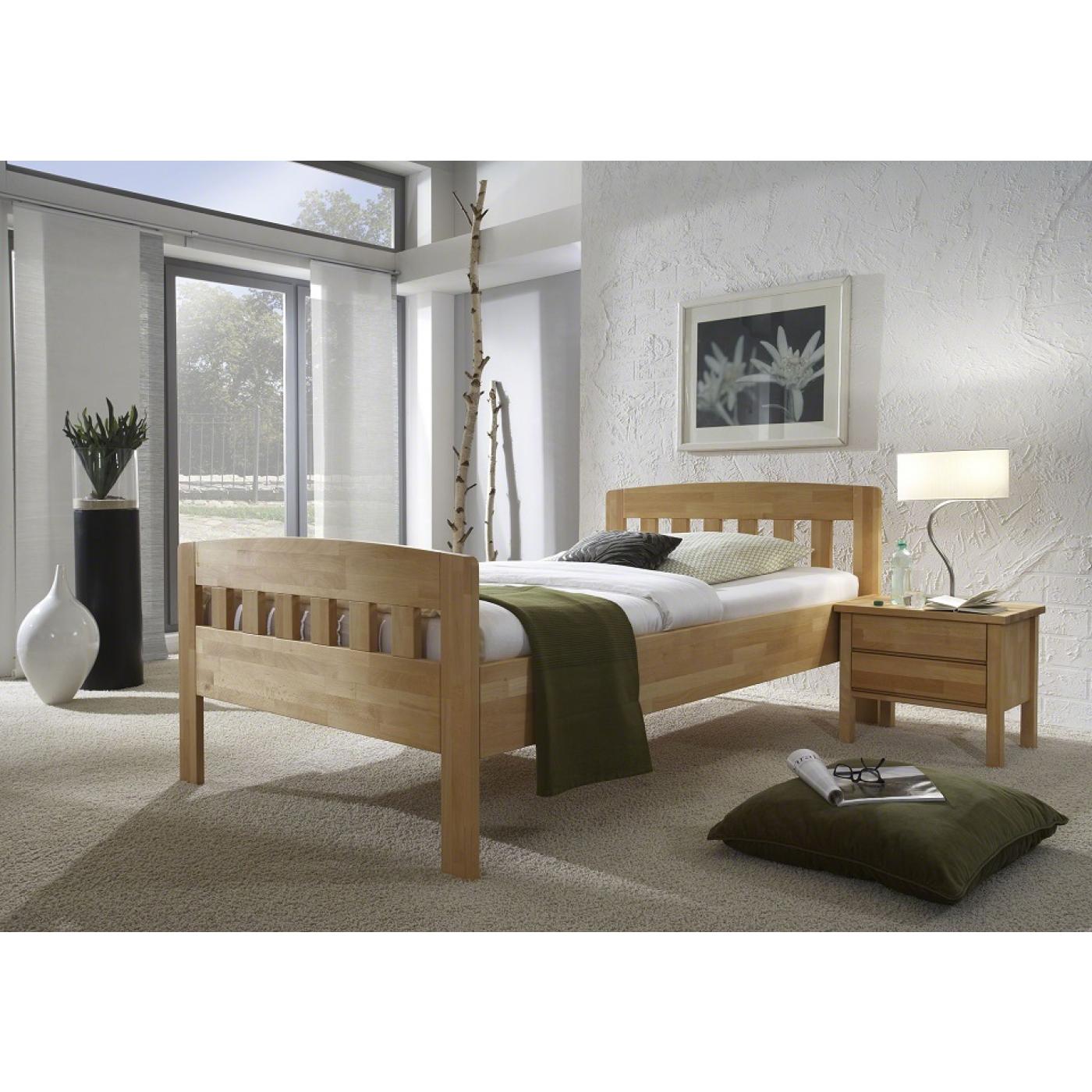 Nachttisch Jasmine | mit 2 Schubkästen | Kernbuche massiv | geölt