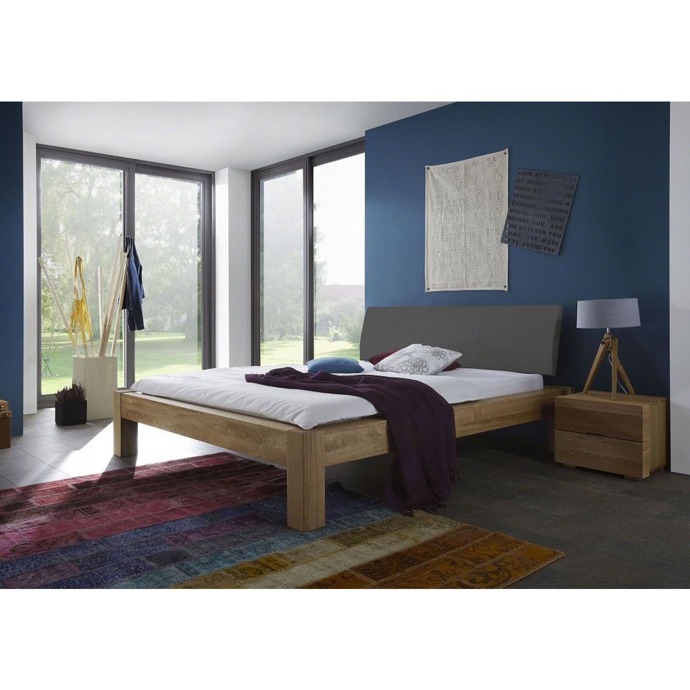 Nachttisch Lotus | mit 2 Schubkästen | Wildeiche massiv | honig geölt