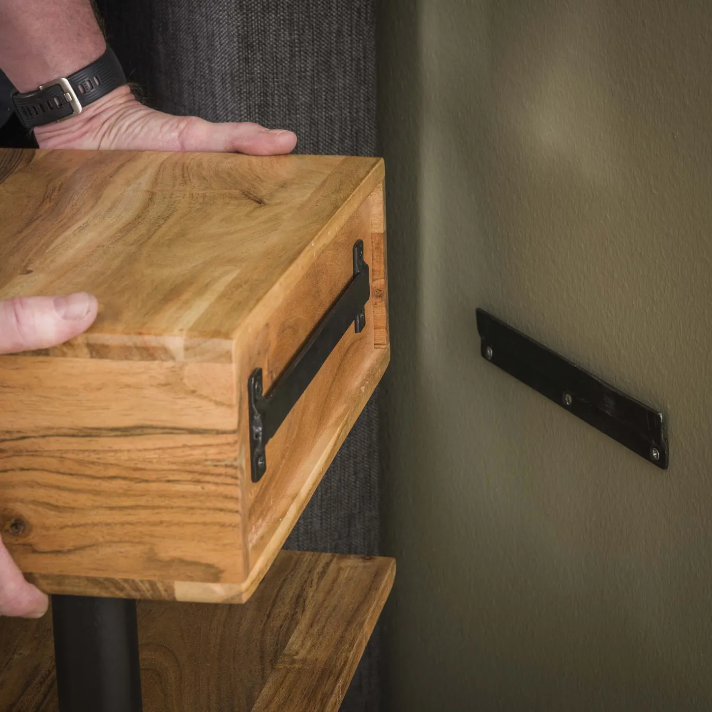 Nachttisch Oni | mit Schubkasten | Akazie massiv | natur