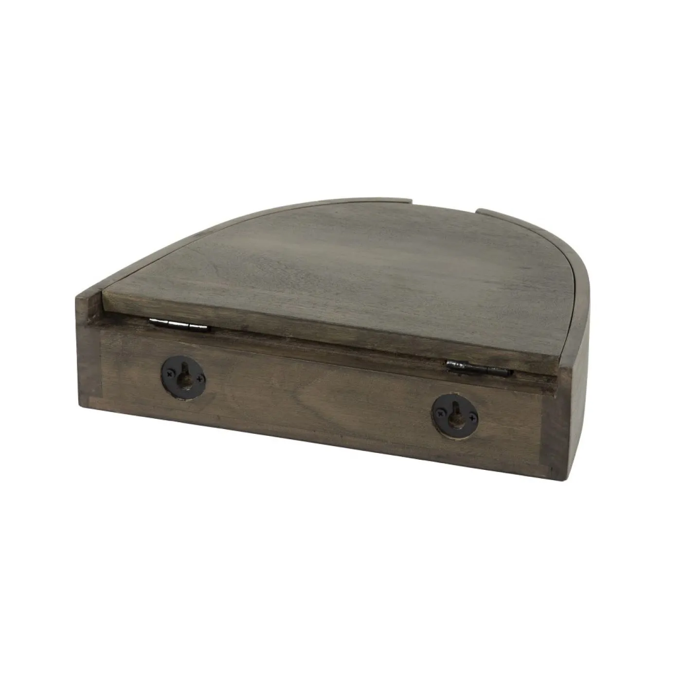 Nachttisch set Naga | 2-teilig | mit Klappe | Akazie massiv | glaze braun