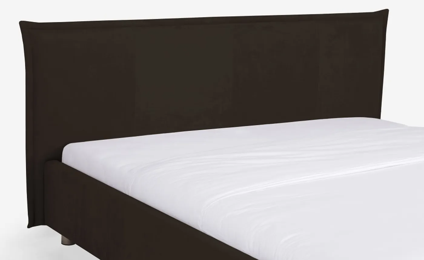 Polsterbett Aster | graubraun | 140x210 | Kopfteil 2