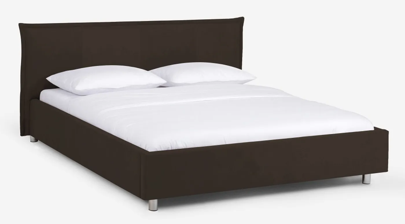 Polsterbett Aster | graubraun | 90x200 | Kopfteil 2