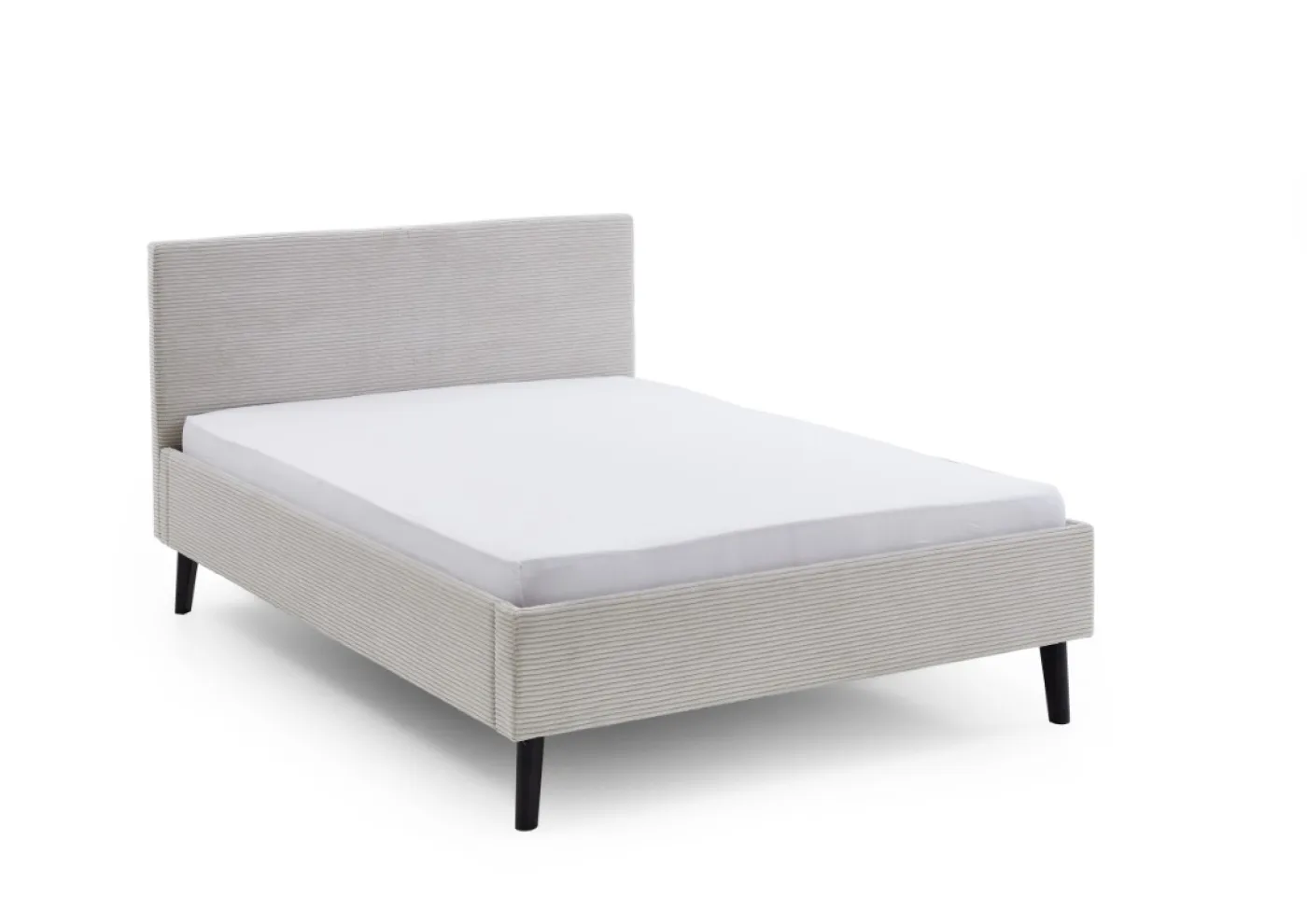 Polsterbett Avola | Cord | beige | 140 x 200 cm