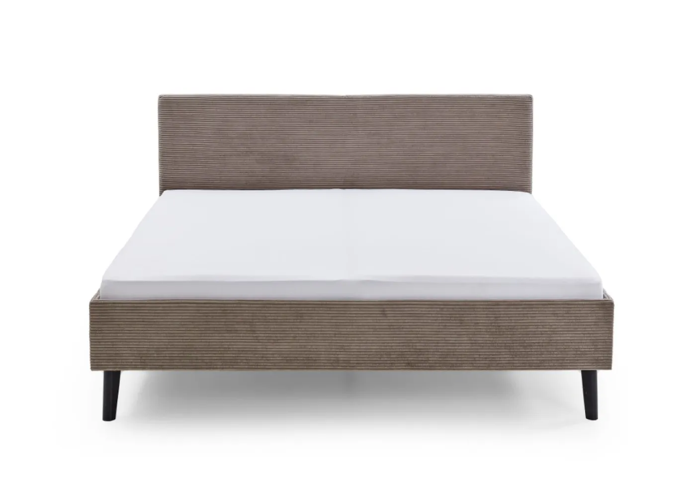 Polsterbett Avola | Cord | taupe braun | 180 x 200 cm