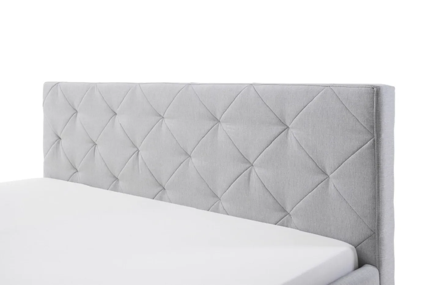 Polsterbett Chicago | hellgrau | 180 x 200 cm