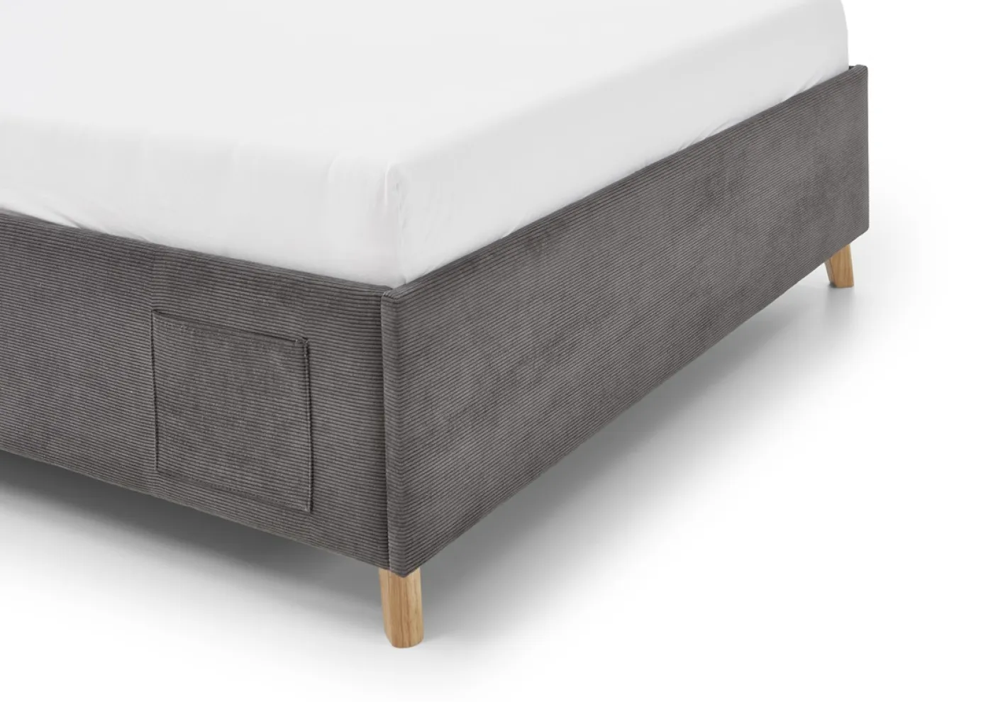 Polsterbett Cool inkl. Bettkasten | anthrazit | 120 x 200 cm | ohne Rückenteil | ohne Matratze