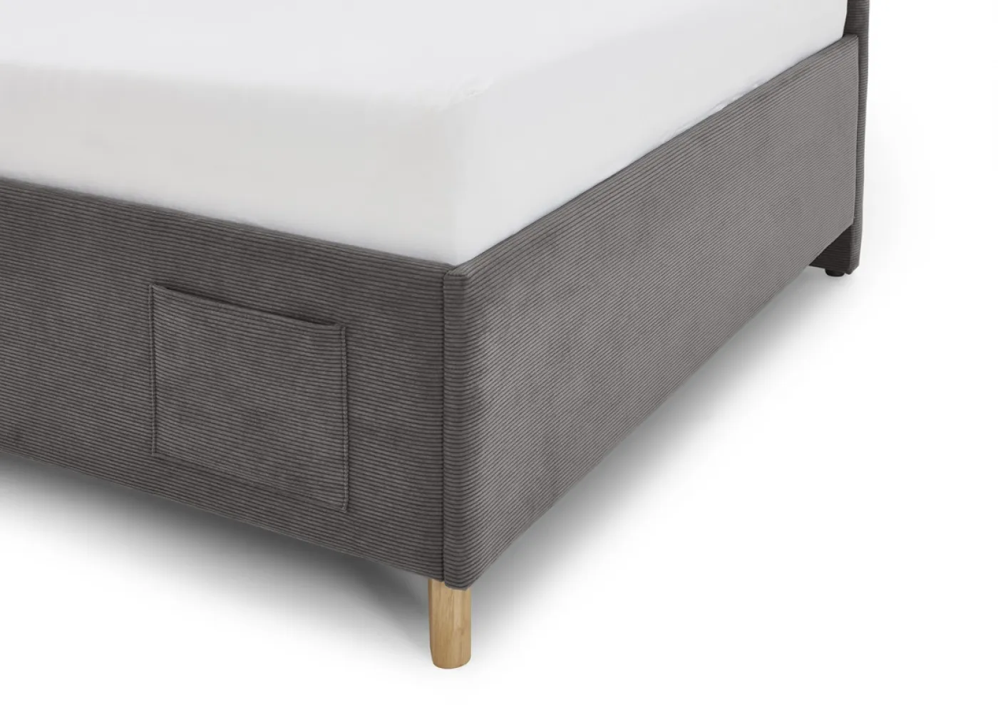 Polsterbett Cool inkl. Bettkasten | anthrazit | 90 x 200 cm | mit Rückenteil & mit Matratze