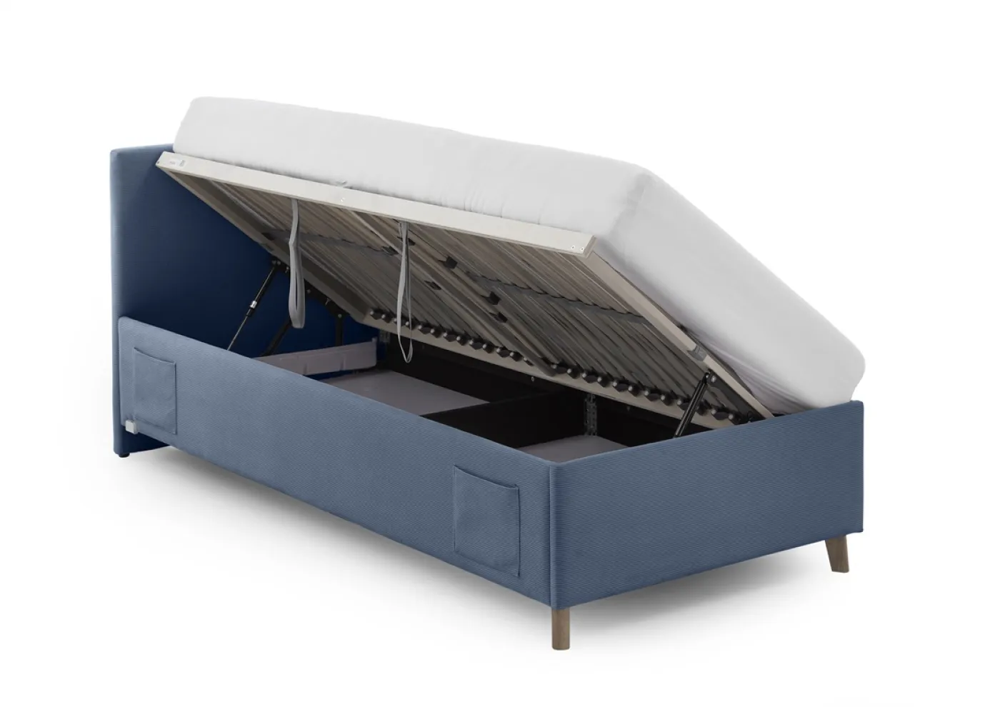 Polsterbett Cool inkl. Bettkasten | ocean | 120 x 200 cm | ohne Rückenteil | ohne Matratze