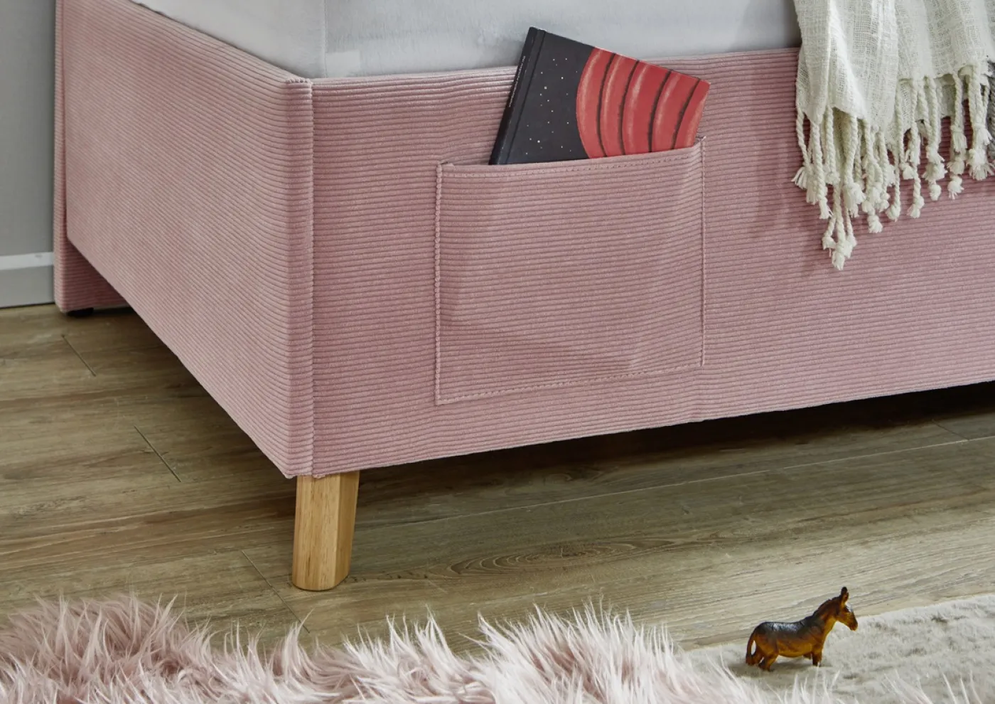 Polsterbett Cool | opt. Matratze & Rückenteil | rose | 90/120/140 x 200 cm | verschiedene Größen