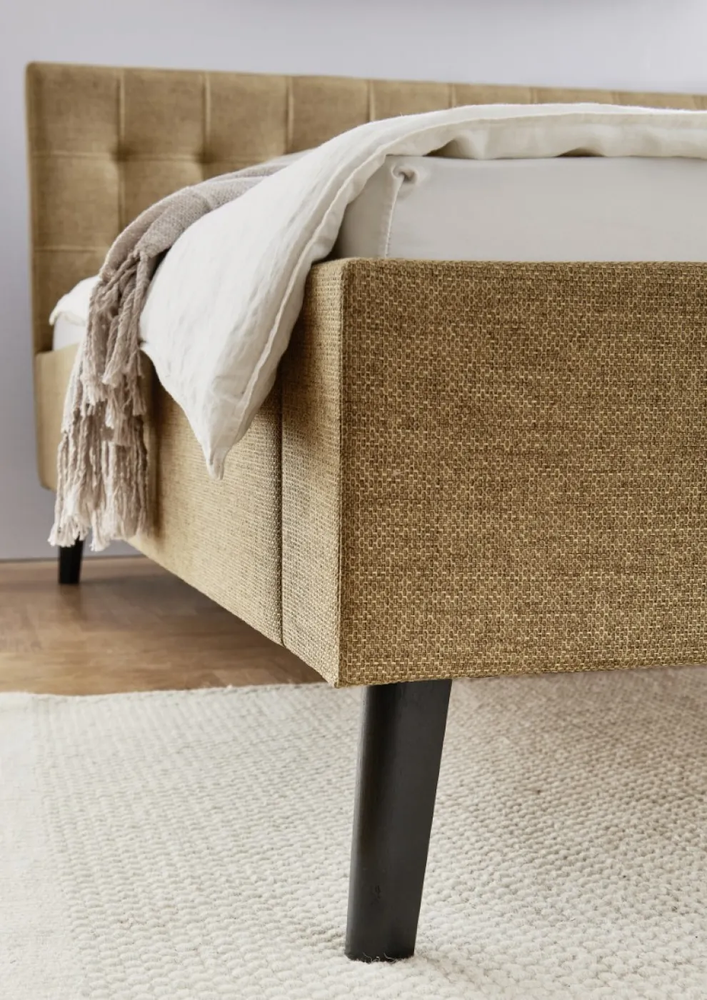 Polsterbett Empire | ocker | 140/180 x 200 cm | verschiedene Größen