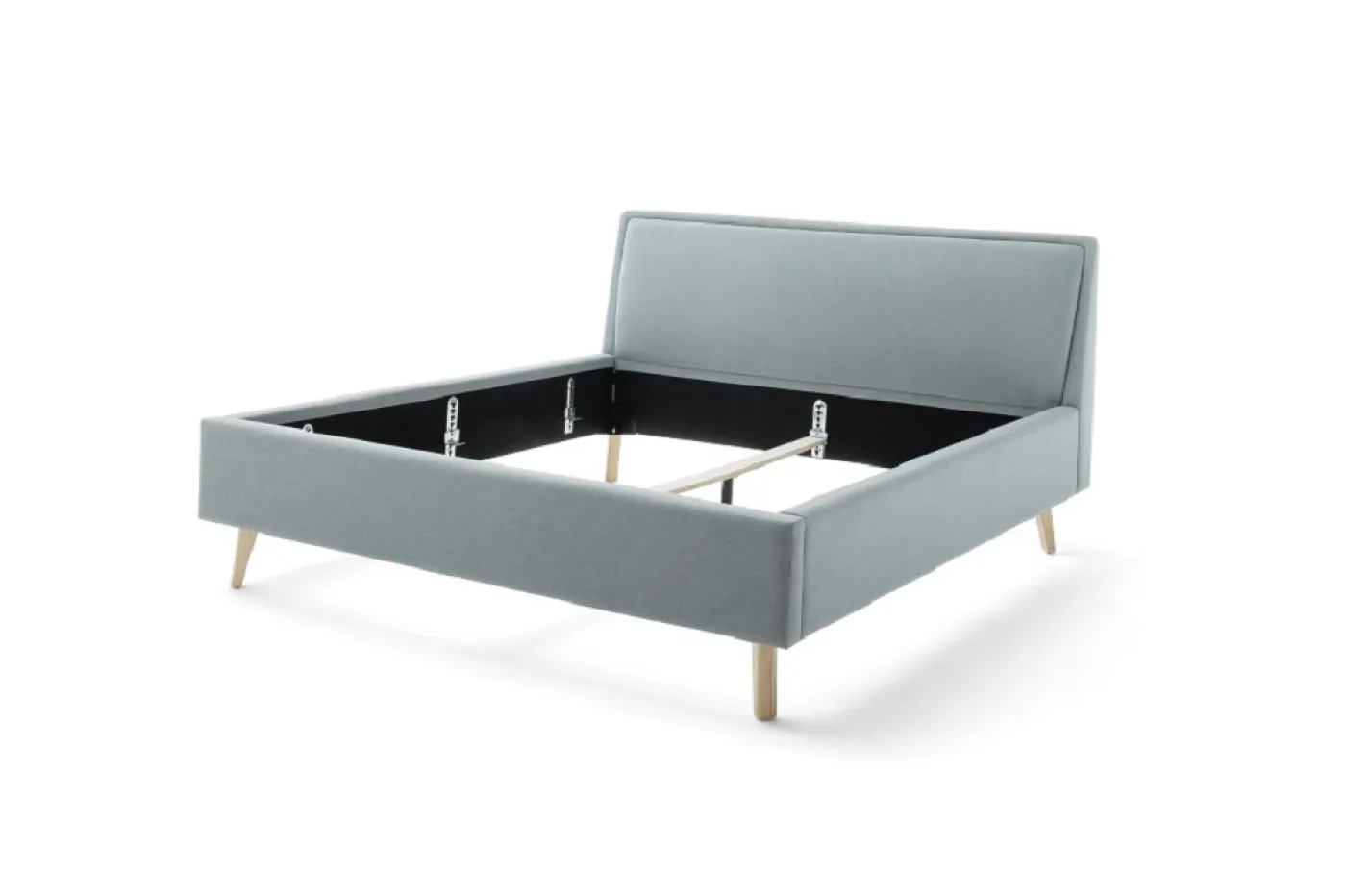 Polsterbett Frieda | eisblau | 140 x 200 cm | ohne Lattenrost & Bettkasten