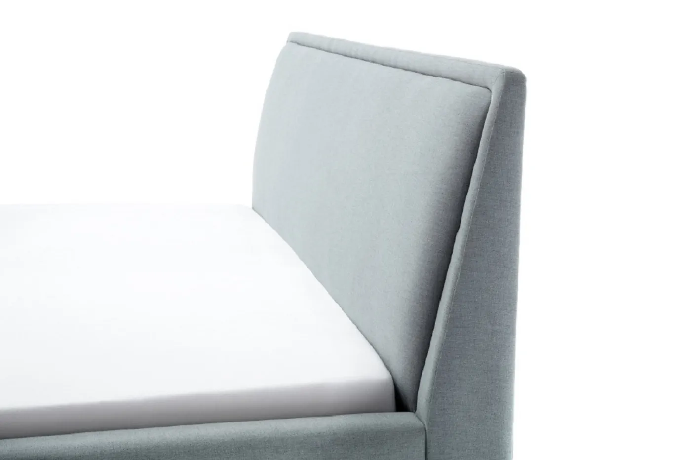 Polsterbett Frieda | eisblau | 140 x 200 cm | ohne Lattenrost & Bettkasten