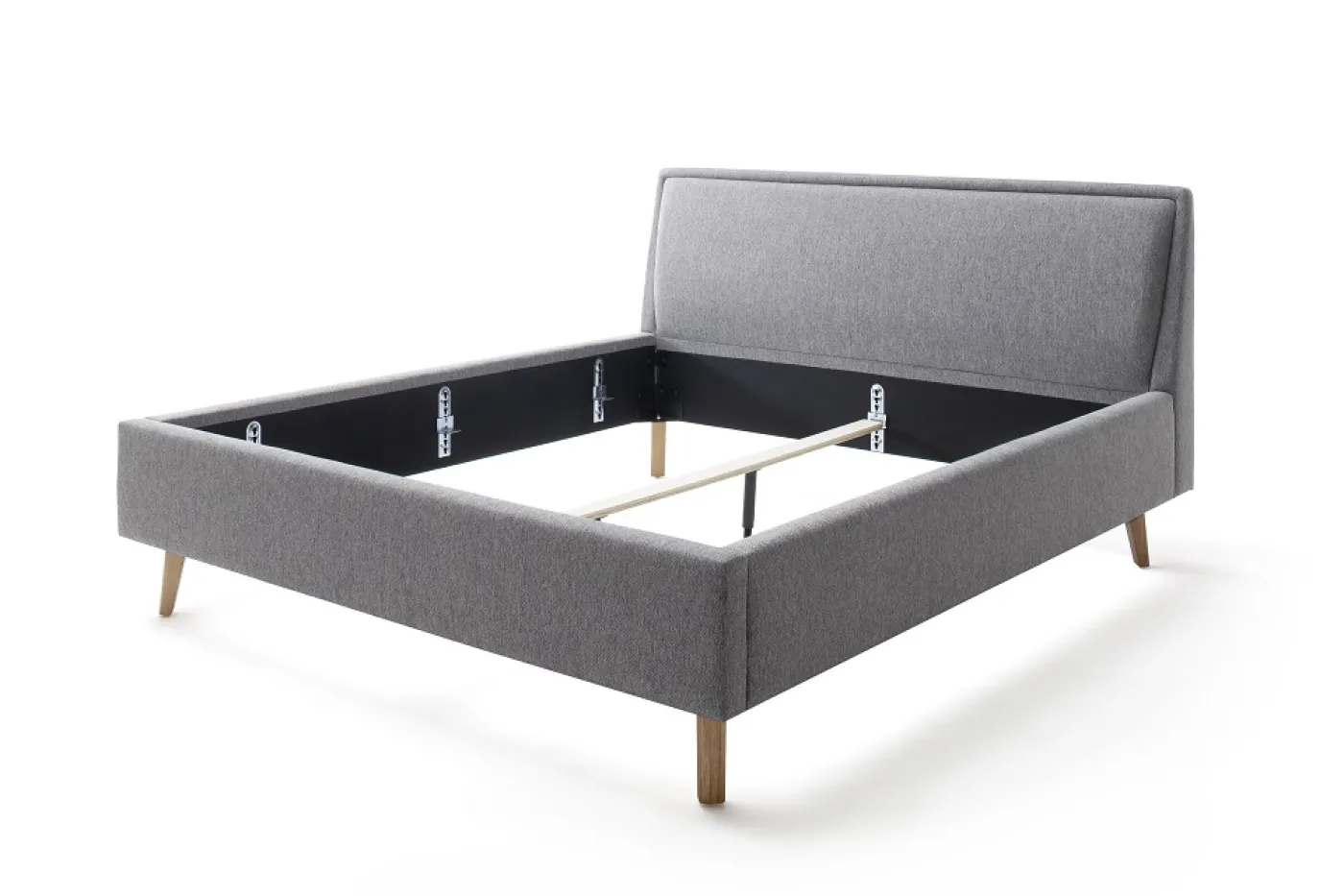 Polsterbett Frieda | grau | 180 x 200 cm | ohne Lattenrost & Bettkasten
