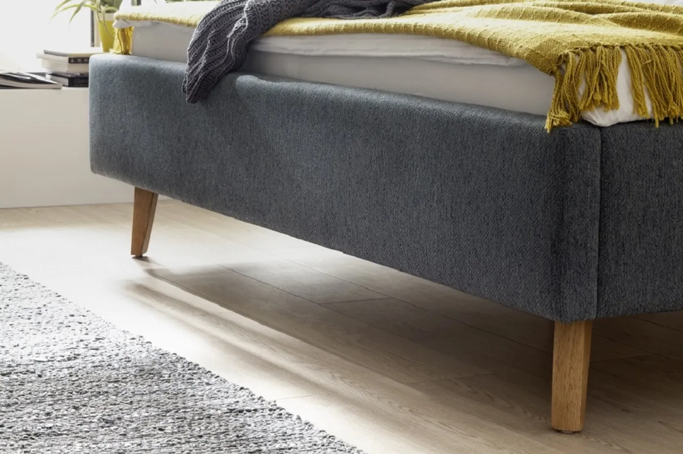 Polsterbett Frieda | ocean | 180 x 200 cm | ohne Lattenrost & Bettkasten