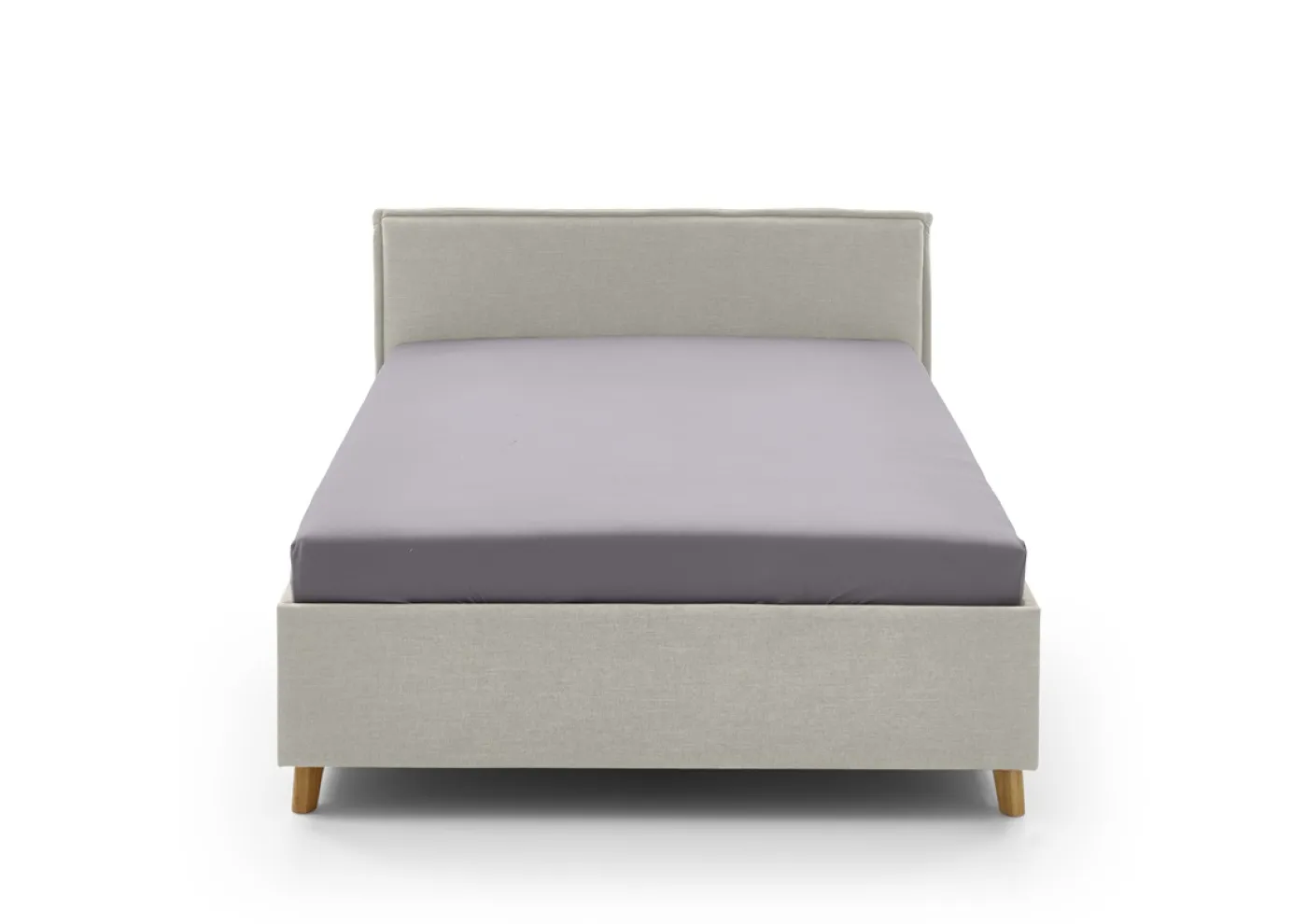 Polsterbett Fun | beige | 120 x 200 cm | ohne Rückenteil | ohne Bettkasten | mit Matratze