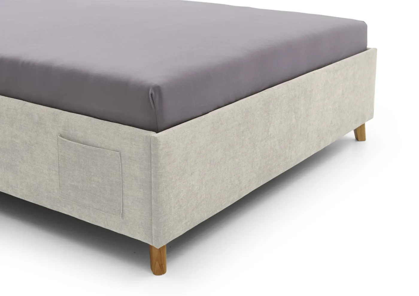 Polsterbett Fun | beige | 120 x 200 cm | ohne Rückenteil | ohne Bettkasten | ohne Matratze