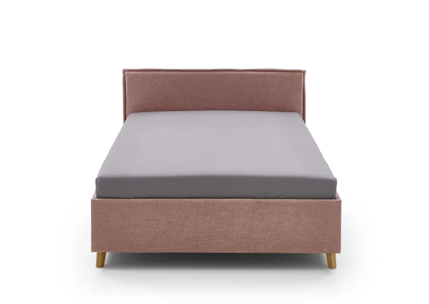 Polsterbett Fun | rose | 140 x 200 cm | ohne Rückenteil | ohne Bettkasten | mit Matratze