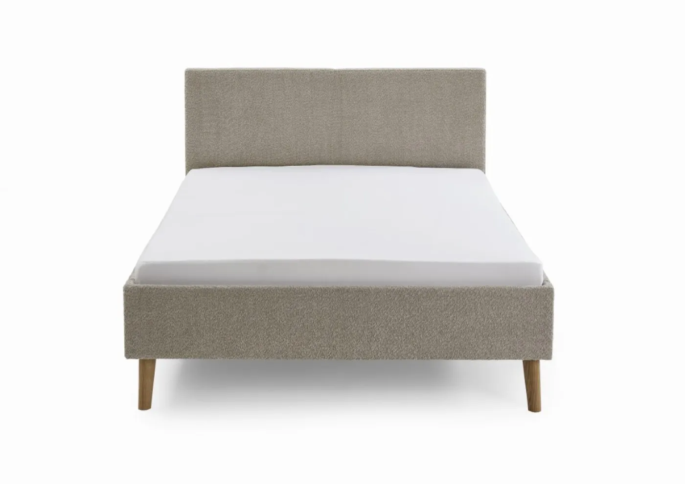 Polsterbett Kreta | Flausch | taupe | 140 x 200 cm