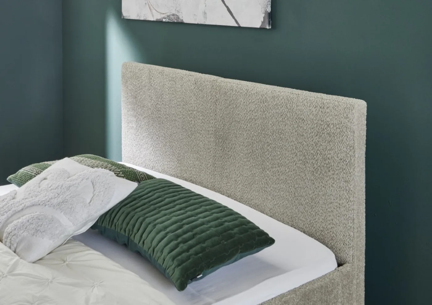 Polsterbett Kreta | Flausch | taupe | 140 x 200 cm