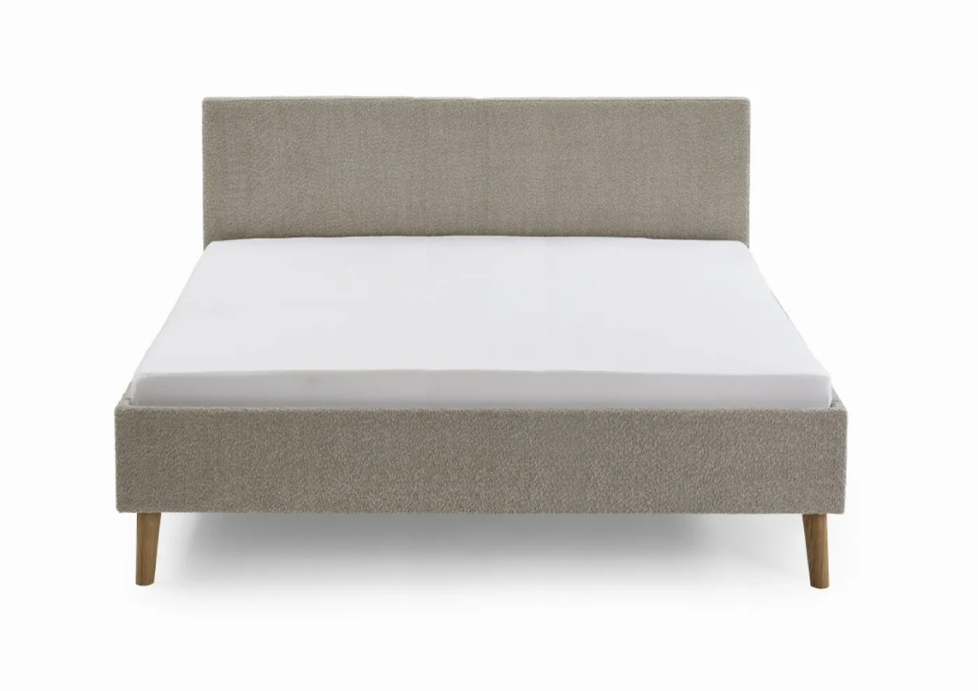 Polsterbett Kreta | Flausch | taupe | 180 x 200 cm