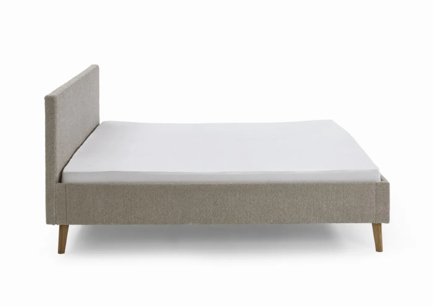 Polsterbett Kreta | Flausch | taupe | 180 x 200 cm