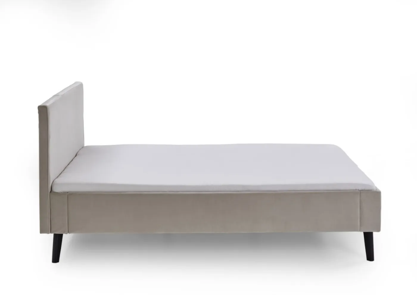 Polsterbett Leira | beige glatt | 140 x 200 cm