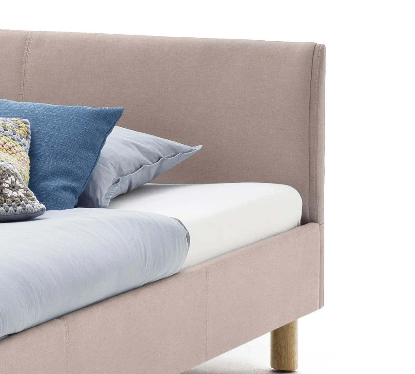 Polsterbett Lena | altrosa | 140 x 200 cm