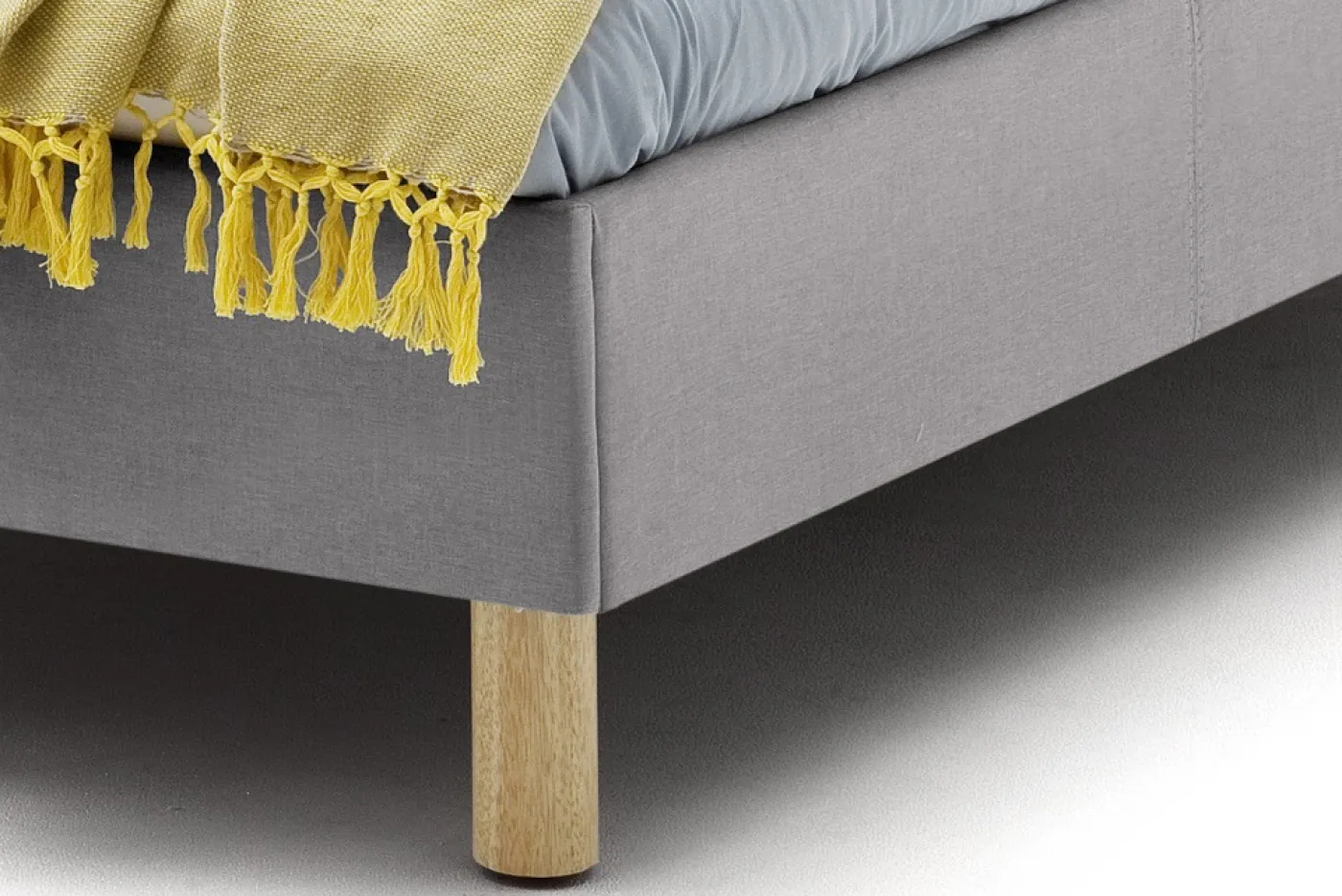 Polsterbett Lena | hellgrau | 120/140 x 200 cm | verschiedene Größen