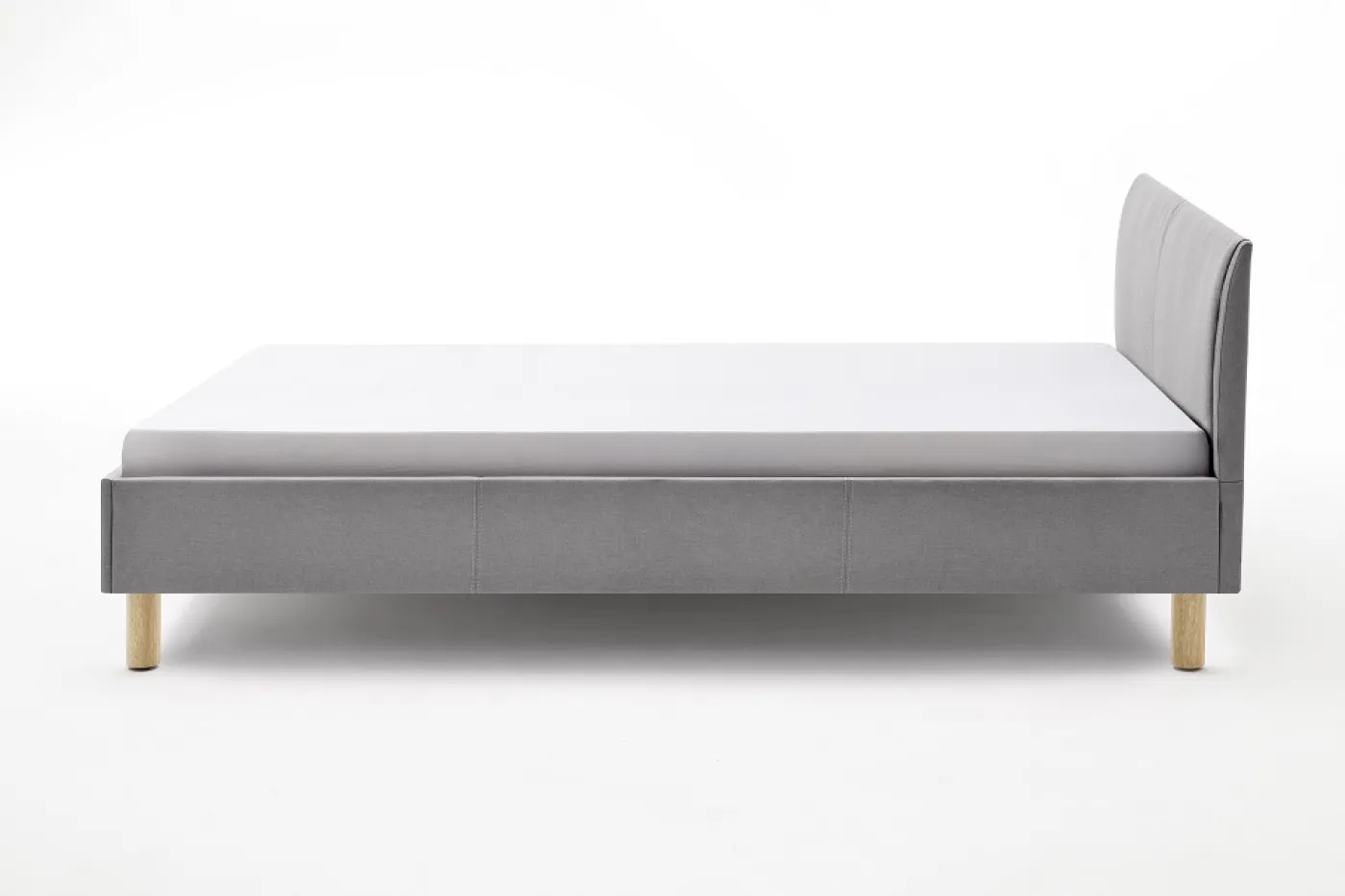 Polsterbett Lena | hellgrau | 120 x 200 cm