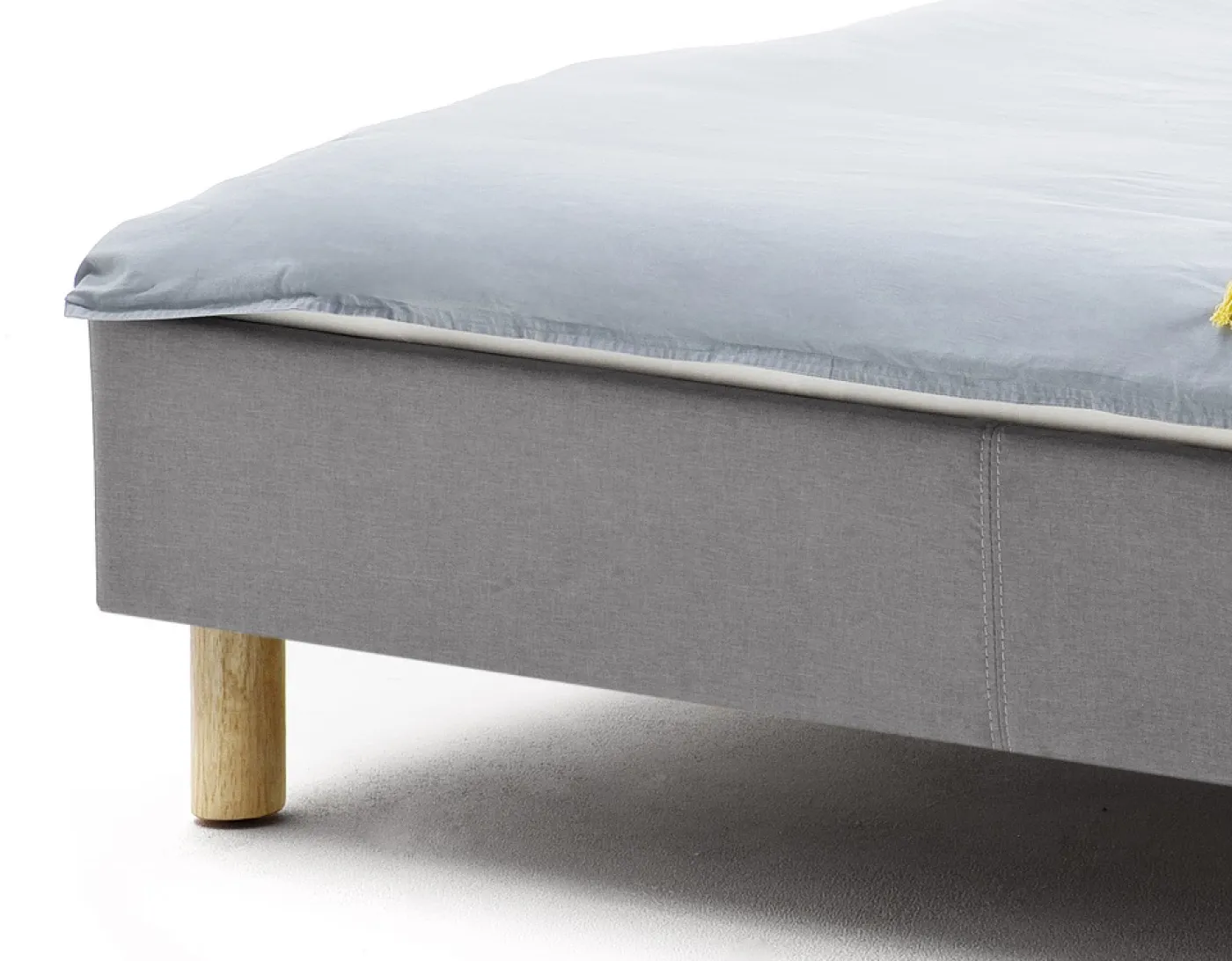 Polsterbett Lena | hellgrau | 140 x 200 cm