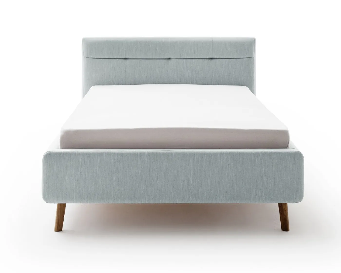Polsterbett Lotte inkl. Bettkasten | eisblau | 140/160/180 x 200 cm | verschiedene Größen