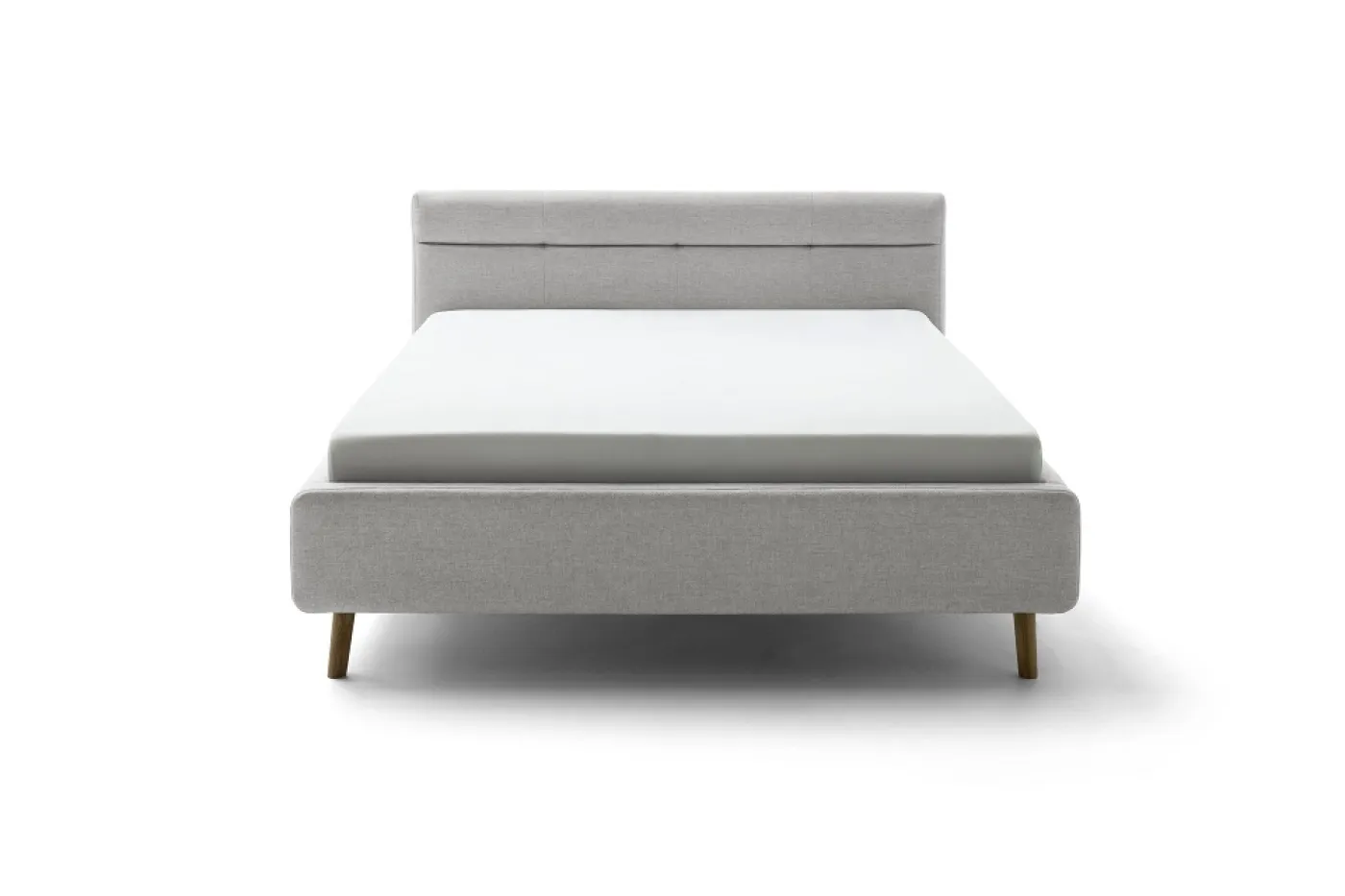 Polsterbett Lotte inkl. Bettkasten | grau | 160 x 200 cm