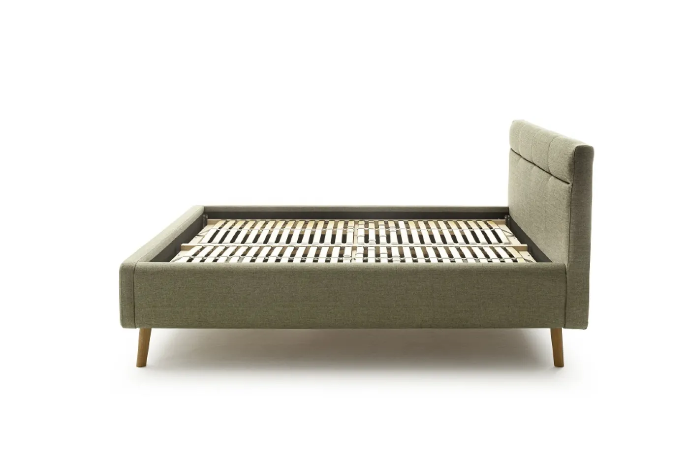 Polsterbett Lotte inkl. Bettkasten | grün | 180 x 200 cm