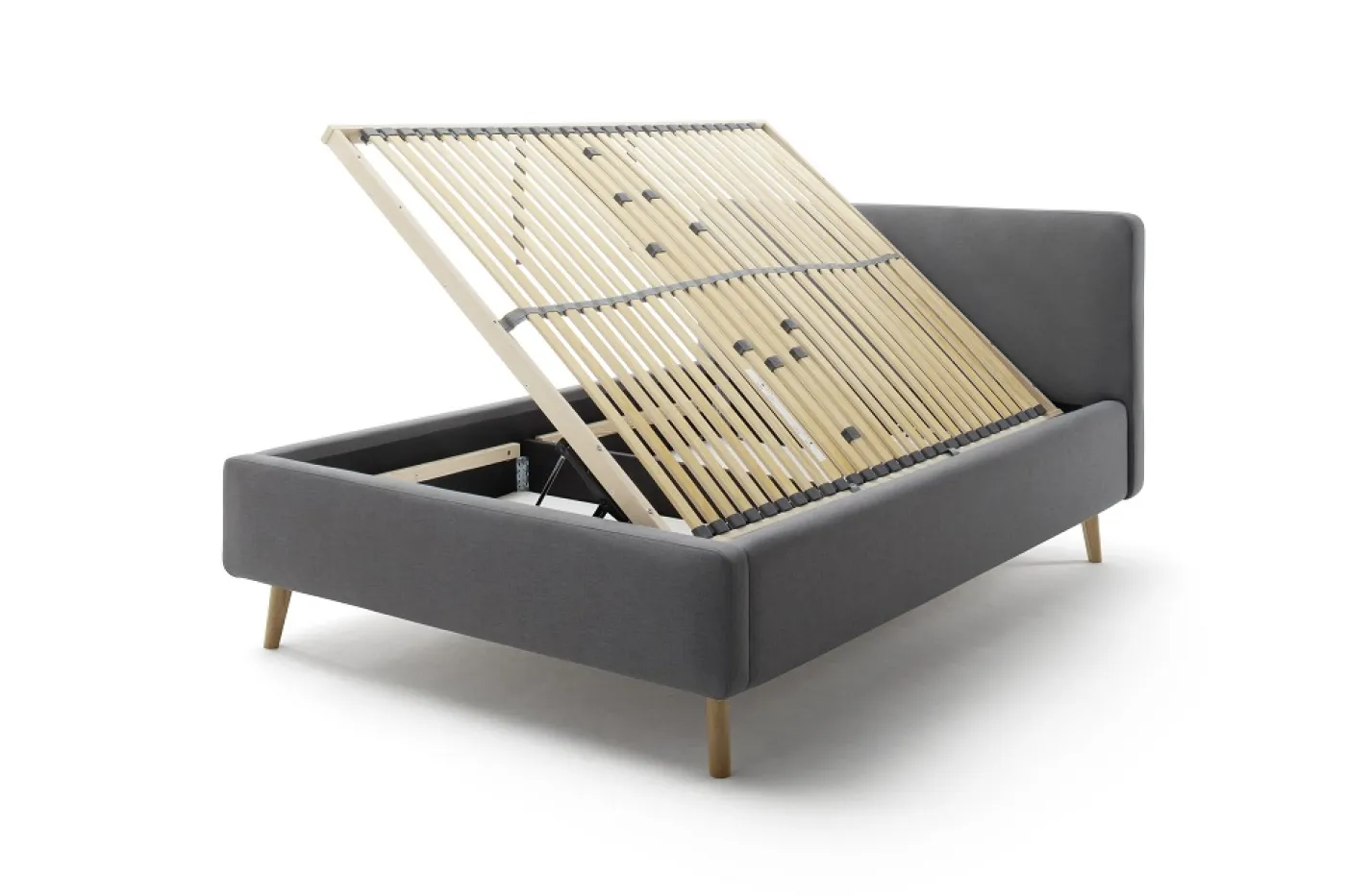 Polsterbett Mattis | anthrazit | 140/160/180 x 200 cm | verschiedene Größen