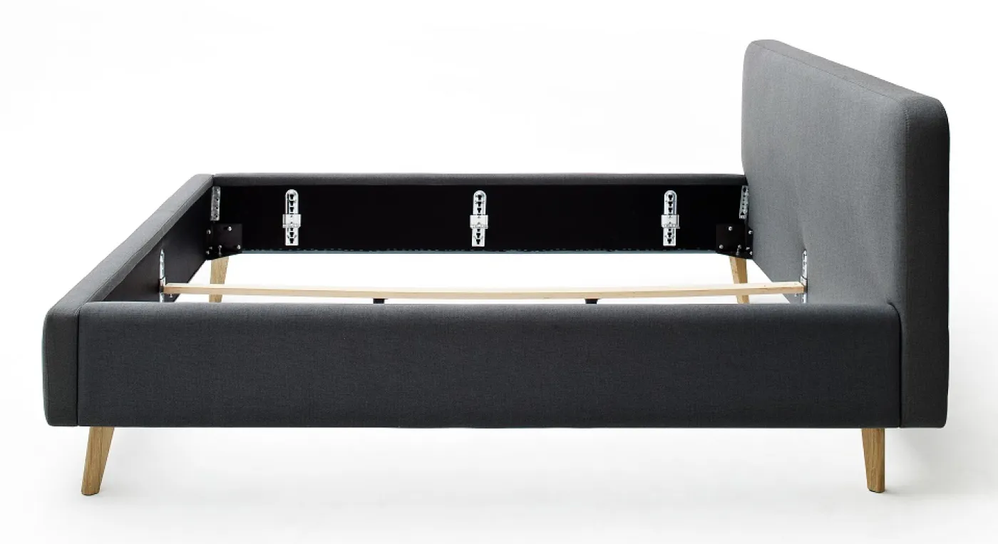 Polsterbett Mattis | anthrazit | 140/160/180 x 200 cm | verschiedene Größen