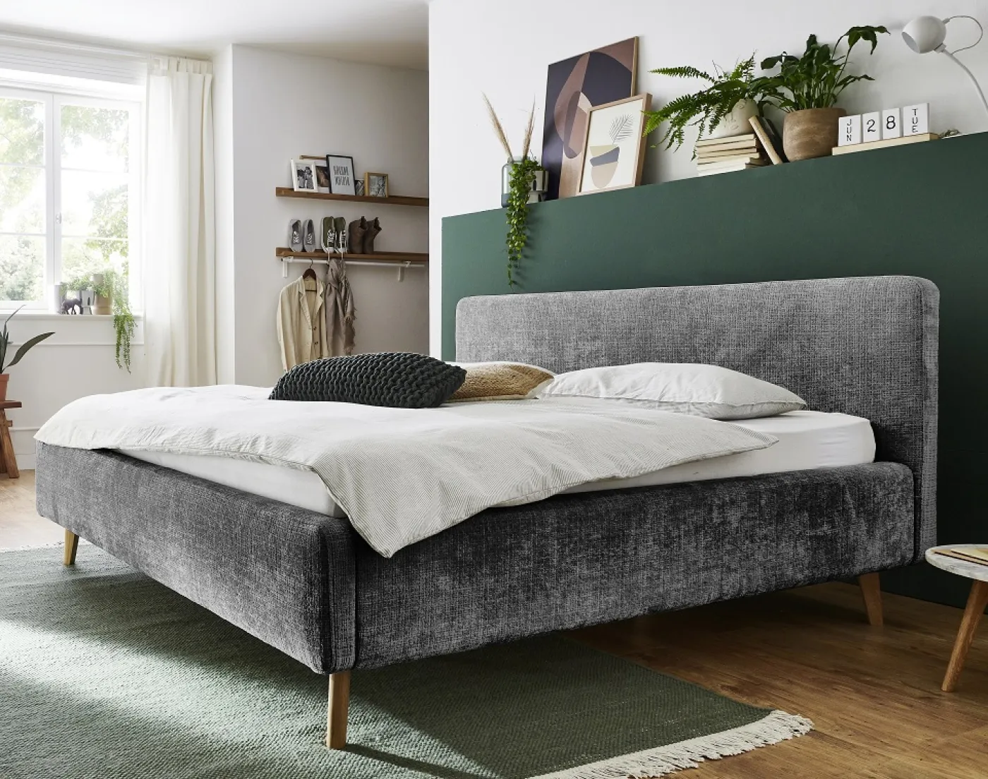 Polsterbett Mattis | anthrazit 3 | 140/160/180 x 200 cm | verschiedene Größen