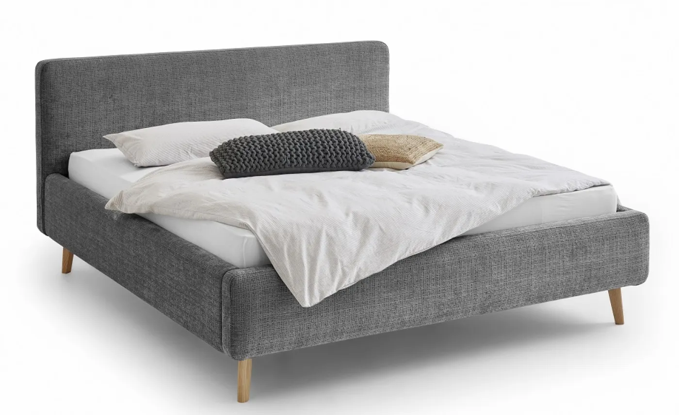 Polsterbett Mattis | anthrazit 3 | 180 x 200 cm | ohne Lattenrost & Bettkasten