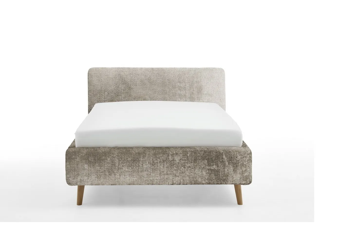 Polsterbett Mattis | beige 3 | 140 x 200 cm | mit Lattenrost & Bettkasten