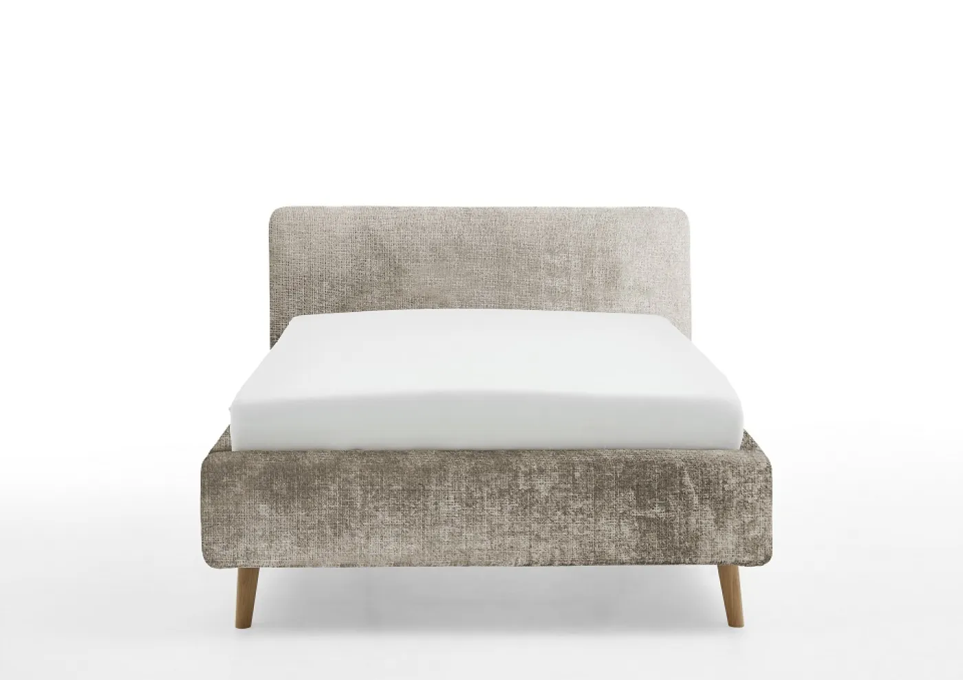 Polsterbett Mattis | beige 3 | 160 x 200 cm | mit Lattenrost & Bettkasten