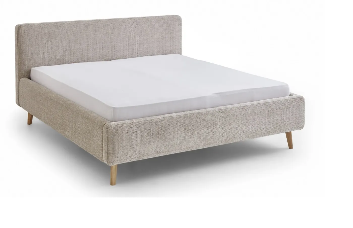 Polsterbett Mattis | beige 3 | 180 x 200 cm | mit Lattenrost & Bettkasten
