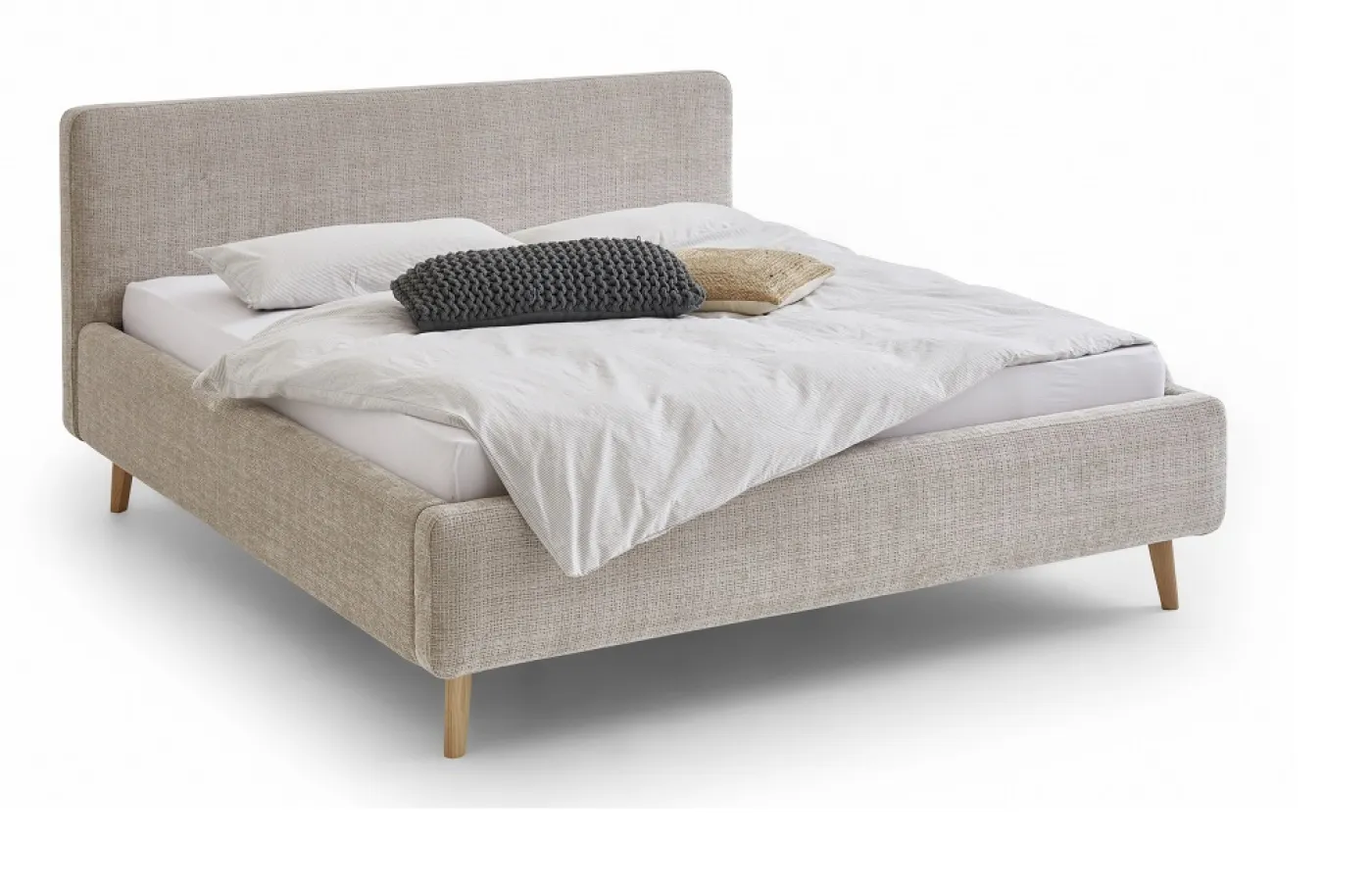 Polsterbett Mattis | beige 3 | 180 x 200 cm | ohne Lattenrost & Bettkasten