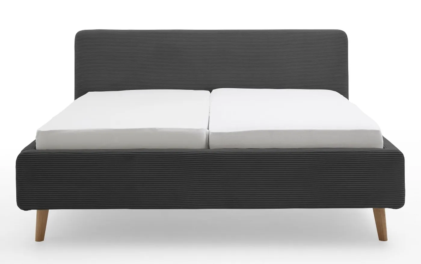 Polsterbett Mattis Cord | anthrazit | 140/160/180 x 200 cm | verschiedene Größen