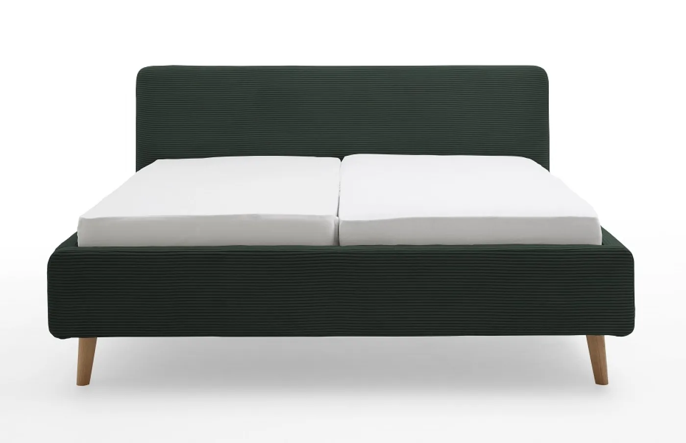 Polsterbett Mattis Cord | dunkelgrün | 180 x 200 cm | ohne Lattenrost & Bettkasten