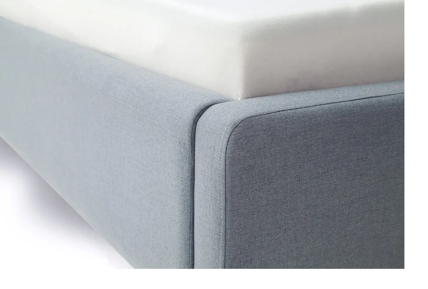 Polsterbett Mattis | eisblau | 140/160/180 x 200 cm | verschiedene Größen